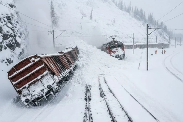 HOROR U ŠVAJCARSKOJ! Lavina izazvala TEŠKU NESREĆU – voz iskočio, ima POVREĐENIH!