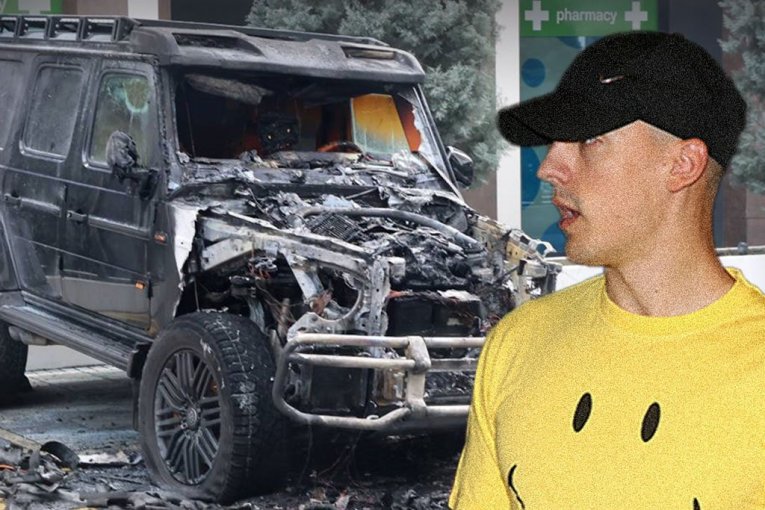 Zapaljen auto Bake Praseta