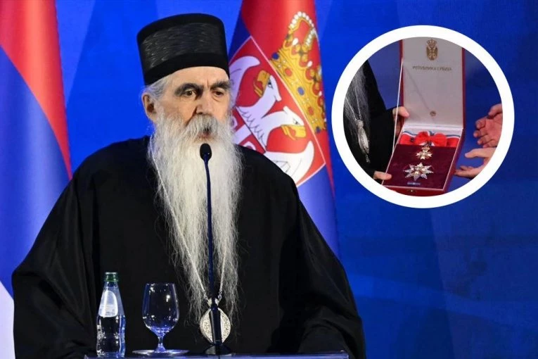 "CRKVA JE JEDAN OD NAJVAŽNIJIH STUBOVA NAŠEG IDENTITETA, ISTORIJE I DRŽAVNOSTI": Poručio je vladika Irinej nakon što mu je uručen Sretenjski orden