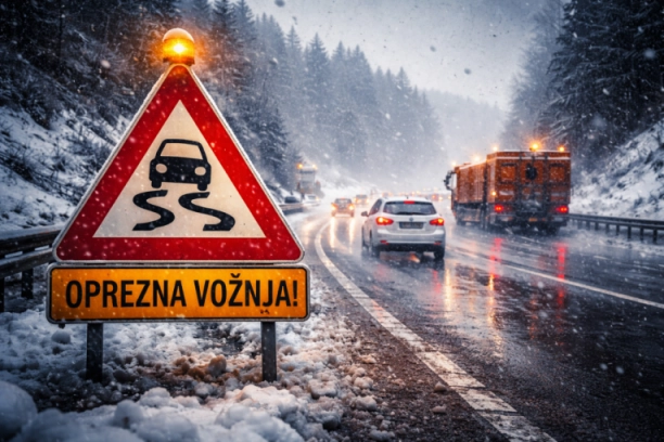 UPOZORENJE ZA VOZAČE U SRBIJI: Vlažni kolovozi i sneg – evo gde preti najveća opasnost