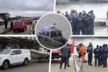 PRVE SLIKE DRAME NA ADI HUJI! Automobil sleteo u reku, vozač uspeo da se spase! Počelo izvlačenje vozila! (FOTO, VIDEO)