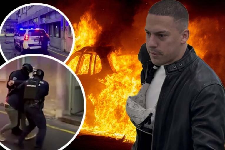 THIS IS HOW THE SUSPECT FOR BAK PRASETA'S CAR FIRE WAS ARRESTED! He destroyed a Brabus worth half a million euros! (VIDEO)