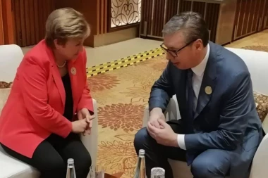 VAŽAN SUSRET U NJU DELHIJU: Vučić sa direktorkom MMF o digitalizaciji ekonomije, brzom razvoju veštačke inteligencije i njihovom uticaju na tržište rada