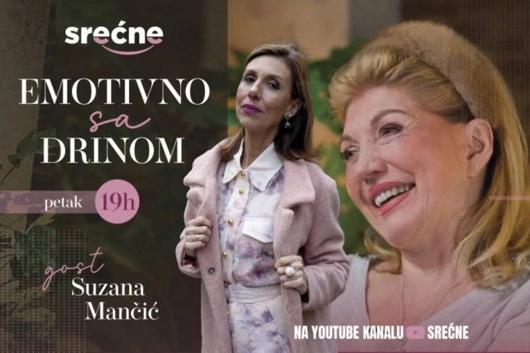 EMOTIVNO SA DRINOM: Iza osmeha SUZANE MANČIĆ krije se najveći STRAH - "O tome razmišljam već deset godina" (VIDEO)