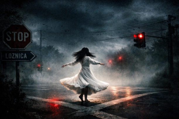 ŽENA U BELOM SEJE STRAH U LOZNICI?! Meštani izbezumljeni - ona u sablasnoj tišini IGRA noću na raskrsnicama!