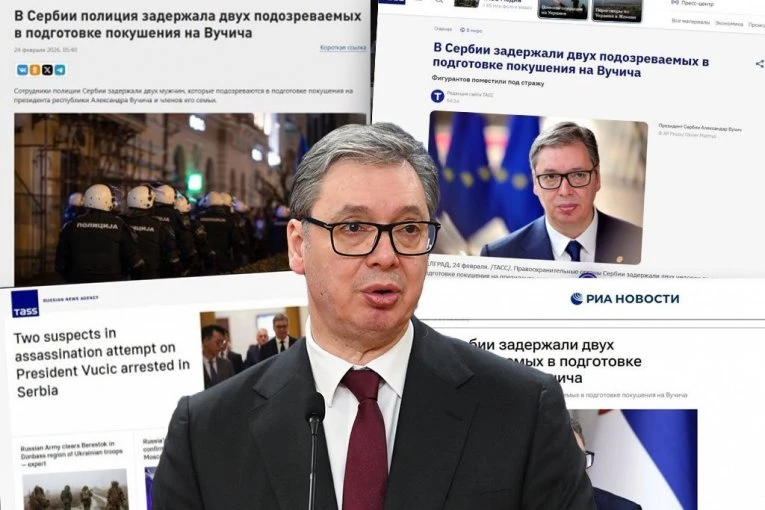 CEO SVET  IZVEŠTAVA! Hapšenje osumnjičenih za ubistvo Vučića udarna vest u ruskim medijima! (FOTO)