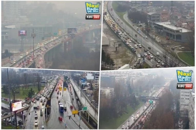 KIŠA NE PRESTAJE DA LIJE, DUGE KOLONE NA AUTOKOMANDI I BRANKOVOM ZA NOVI BEOGRAD! Vožači, biće vam potrebno strpljenje!