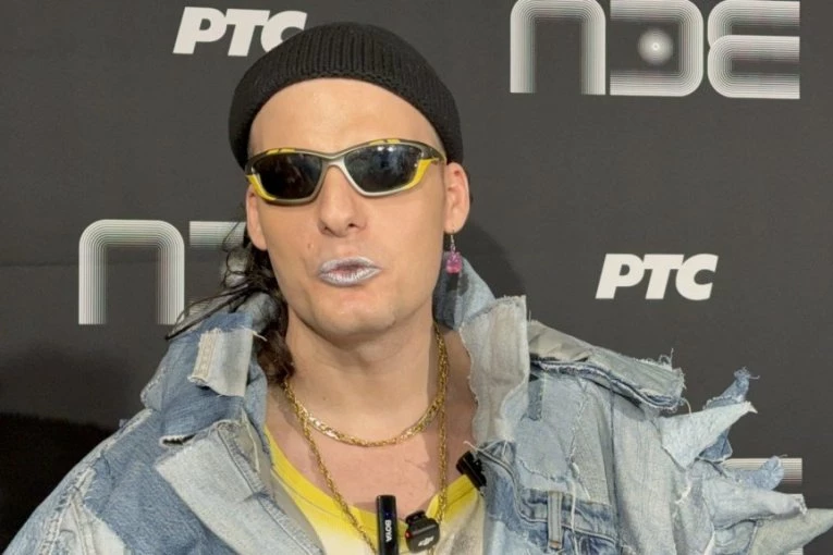 NAŠMINKAN MUŠKARAC SA KOSTURSKOM GLAVOM: On je kriv što se saznalo za pad krana na RTS, sve otkrio!