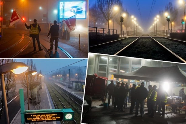 SAOBRAĆAJ U KOLAPSU, MASOVNI ŠTRAJK PARALISAO ZEMLJU! Autobusi, tramvaji i vozovi STALI, 100.000 radnika OBUSTAVILO rad! (FOTO, VIDEO)