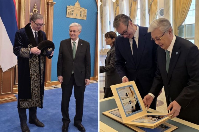 TAKO TO RADE PRAVI PRIJATELJI! Tokajev organizovao svečani ručak za Vučića i srpsku delegaciju uz "Tamo daleko" i "Ovo je Srbija" (FOTO, VIDEO)