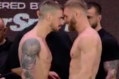 NIJE ZA DEČIJE UŠI! BOJKOVIĆ ZAPRETIO RIVALU I UNEO MU SE U LICE: Frka na merenju pred MMA spektakl u Hrvatskoj (VIDEO)