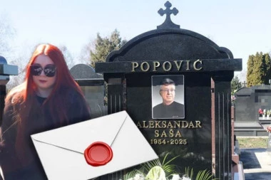 ĆERKI POKOJNOG SAŠE POPOVIĆA URUČENA SPECIJALNA PORUKA NA GROBLJU! Kada je videla o čemu se radi - rasula se u komade!