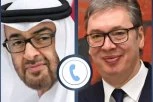 "IZRAZIO SAM SOLIDARNOST SA NARODOM EMIRATA"! Vučić razgovarao sa šeikom Mohamedom bin Zajedom posle jezive situacije na Bliskom istoku! (FOTO)