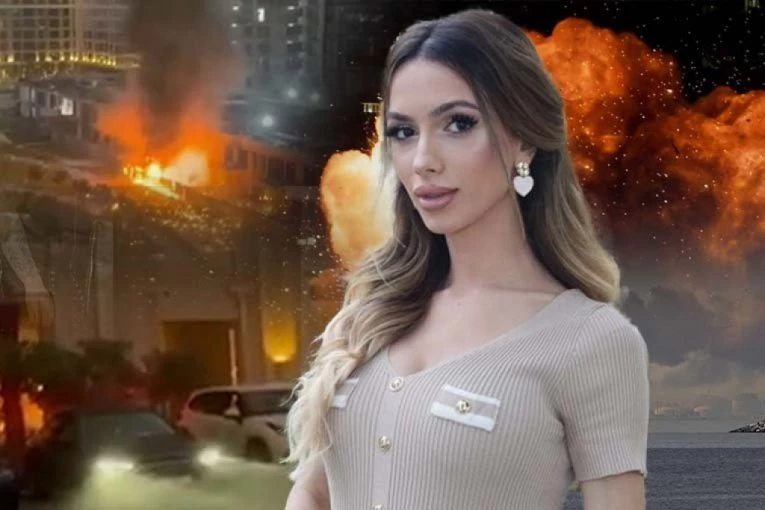 HOROR SCENE - RAKETA PALA PORED SRPSKE INFLUENSERKE U DUBAIJU! Krenula stravična pucnjava, ona bežala sa sestrom!