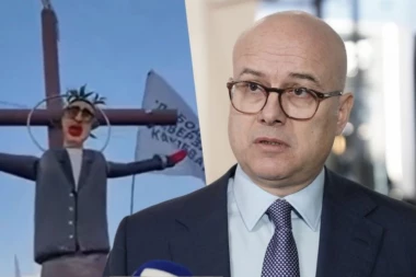 "MONSTRUMI SVAKI DAN POKAZUJU DA IM JE CILJ KAKO DA UBIJU VUČIĆA" Lider SNS Vučević o sramnom transparentu na blokaderskom skupu u Nišu!