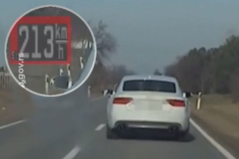 AUDI DRIVING WILD OVER 200 PER HOUR! See the footage of reckless driving near Sombor! (VIDEO)