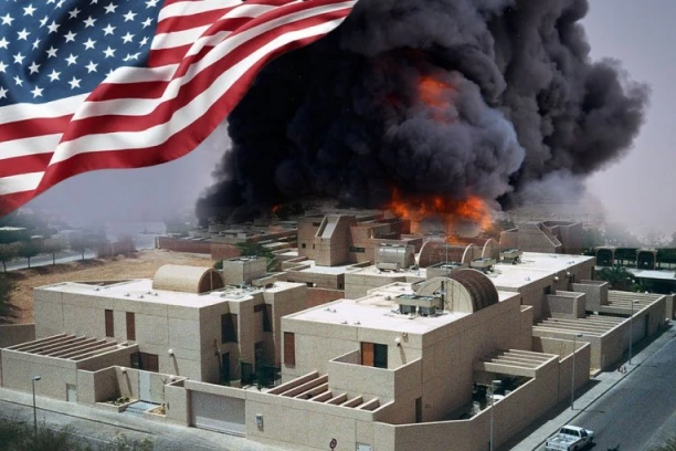 GORI AMERIČKA AMBASADA U RIJADU! Gust crni dim iznad diplomatskog kvarta, čula se JAKA EKSPLOZIJA! (VIDEO)