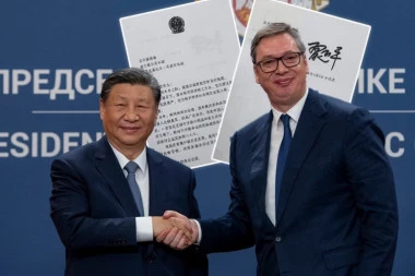 DOKAZ ČELIČNOG PRIJATELJSTVA! Si Đinping prvi poslao čestitku Vučiću povodom rođendana koju je svojeručno potpisao! (FOTO)