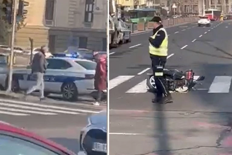 TEŠKA NESREĆA U CENTRU BEOGRADA! Čovek nepomično leži kod Skupštine, HITNA NA LICU MESTA! (VIDEO)