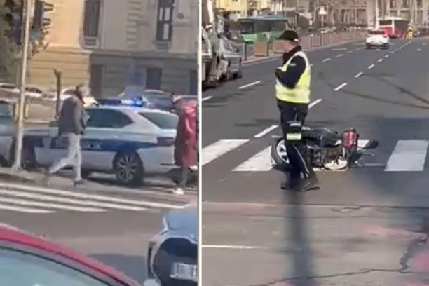 TEŠKA NESREĆA U CENTRU BEOGRADA! Čovek nepomično leži kod Skupštine, HITNA NA LICU MESTA! (VIDEO)