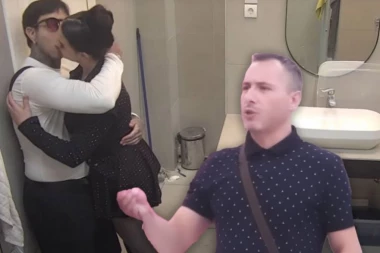 VRELA AKCIJA SANDRE I FILIPA U TOALETU! Miki ih uhvatio na delu, ZGROZIO se kad je video šta rade Đukićevi prsti! (VIDEO)