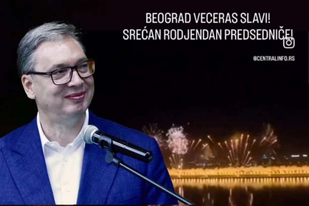 " PREDSEDNIČE, NEKA SI ŽIV I ZDRAV!" Beograd uz spektakularni vatromet i baklje dočkao rođendan predsednika Vučića! (VIDEO)
