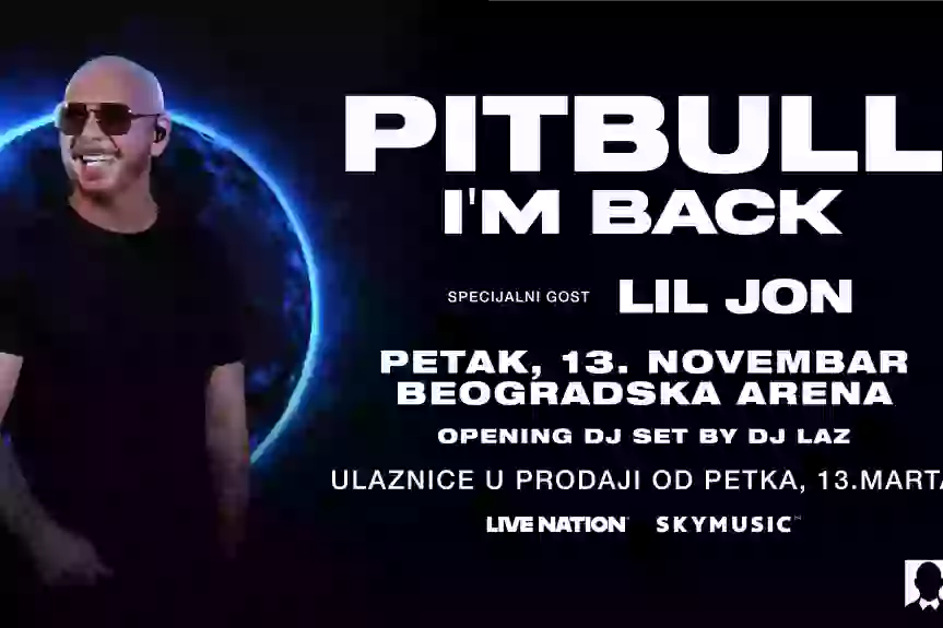 PITBULL proširio evropsku turneju! MR. WORLDWIDE 13. NOVEMBRA U BEOGRADSKOJ ARENI
