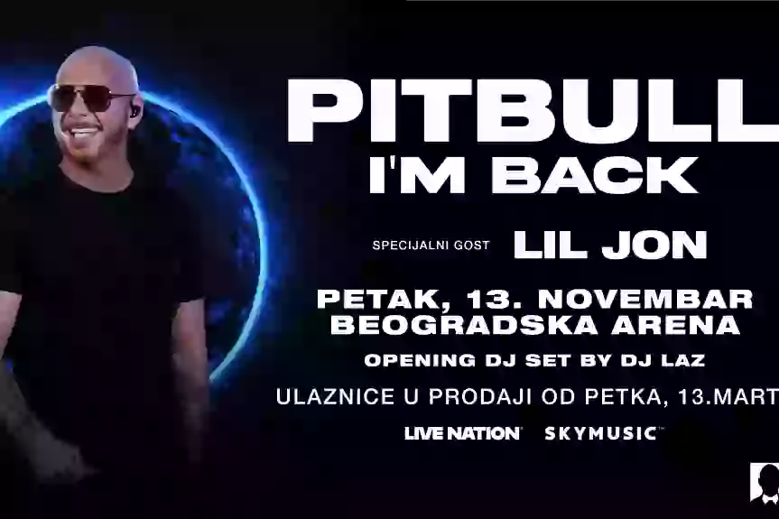 PITBULL proširio evropsku turneju! MR. WORLDWIDE 13. NOVEMBRA U BEOGRADSKOJ ARENI