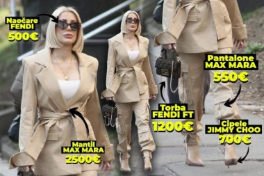OD SUME BOLI GLAVA! Žena Marka Miljkovića na suđenju prošetala stajling od nekoliko hiljada evra! (FOTO)