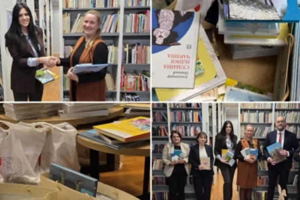 (FOTO) STOTINE LEKTIRA ZA SRPSKE UČENIKE- POKLON FONDACIJE "SVETA PETKA"! Stanisavljević: Planiramo da osnujemo modernu čitaonicu! Oglasio se i predsednik Zajedničkog veća opština