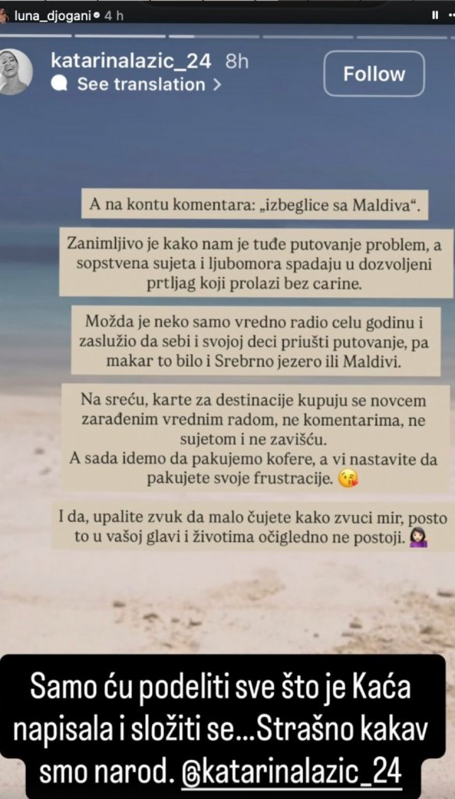 LUNA ĐOGANI REAGOVALA NA PROZIVKE, EVO KAKVU PORUKU JE SASTAVILA KAĆI! Usijale se mreže, nastala DRAMA!