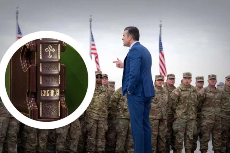 “S BOGOM, RATNICI, I NASTAVITE DA NAPREDUJETE”: Trampov minister rata u napadu na Iran podiže moral američkih vojnika rečima iz Biblije