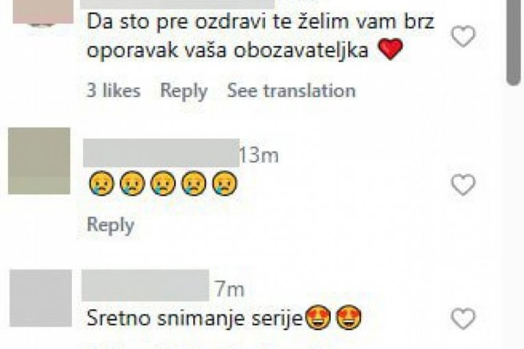 Komenati ispod objave Đorđa Davida