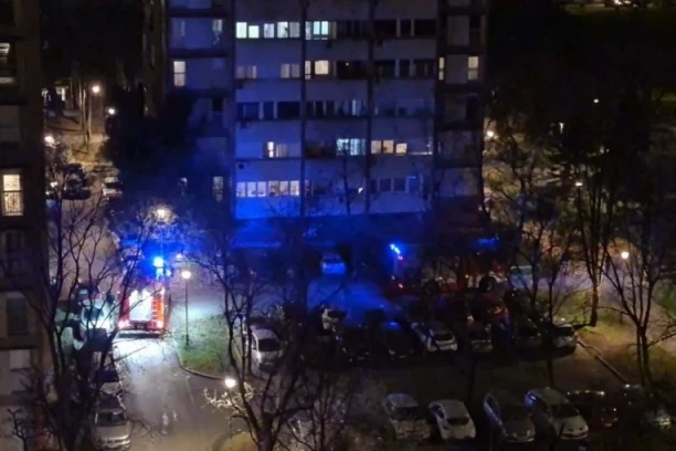 DRAMA U JURIJA GAGARINA! Vatrogasci uleću u zgradu, ljudi u panici vire kroz prozore! (VIDEO)