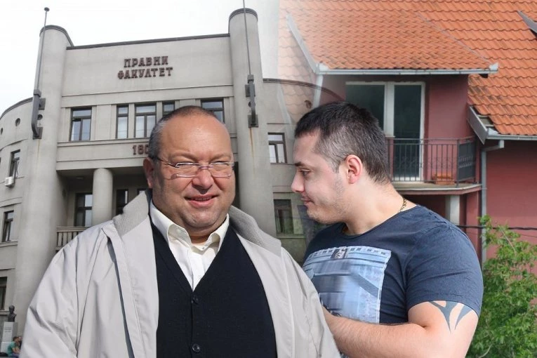 ŠTA SE DEŠAVALO U AMFITEATRU PRAVNOG FAKULTETA?! Profesor Vuletić drži vežbe studentima, a u pozadini transparenti podrške sa tematikom Ritopeka! (FOTO)