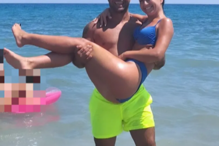 Dragan Lazić sa ženom i decom