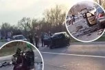 "VIDELI SMO ČOVEKA KAKO NEPOMIČNO LEŽI NA PUTU!" Očevici otkrili jezive detalje sudara na Obrenovačkom putu! (FOTO, VIDEO)