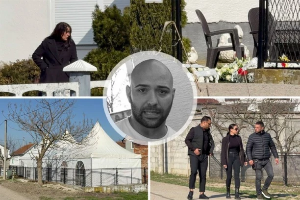 POSLEDNJI ISPRAĆAJ DRAGANA LAZIĆA: Tužni prizori ispred porodične kuće u Brestaču