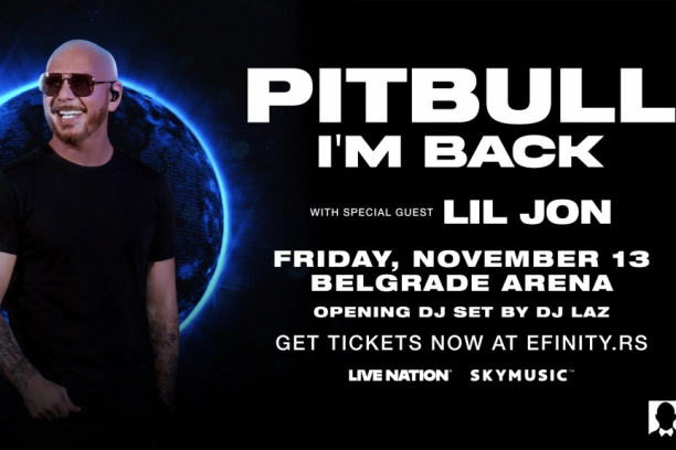 POČELA PRODAJA ULAZNICA ZA NAJTRAŽENIJI KONCERT 2026. GODINE –  Pitbull u Beogradskoj areni 13. novembra