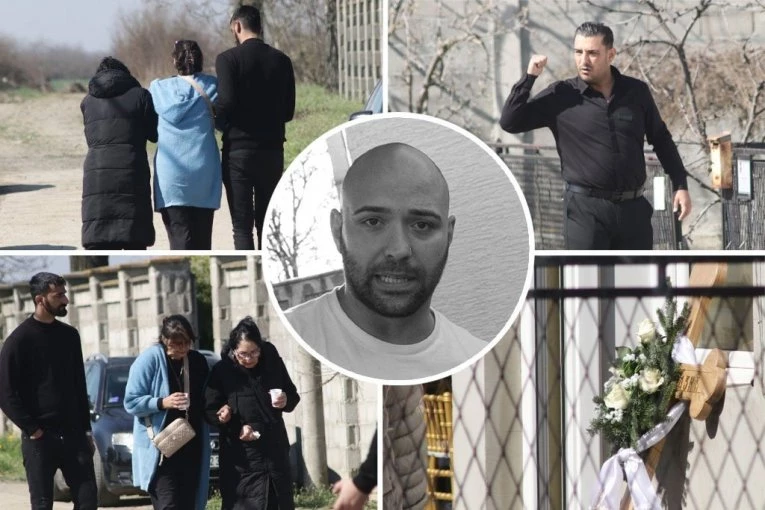 POSLEDNJI ISPRAĆAJ DRAGANA LAZIĆA: Krst pokojnog Darkovog brata položen na trem porodične kuće