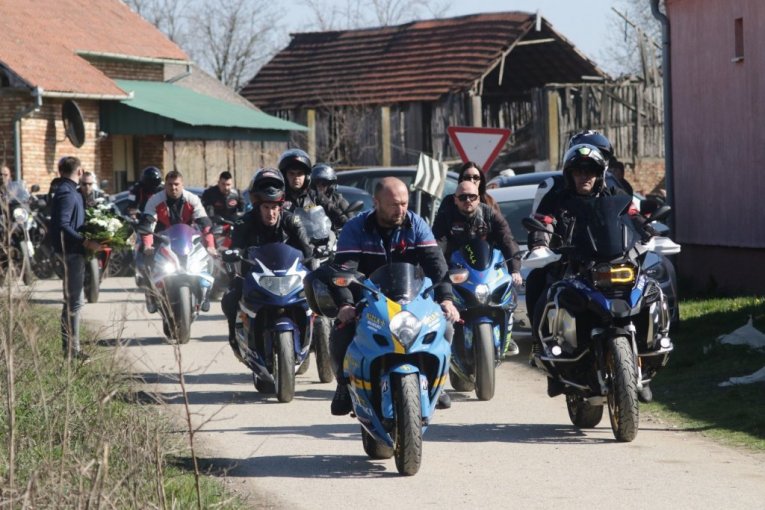 Dragan Lazić sahrana, bajkeri 