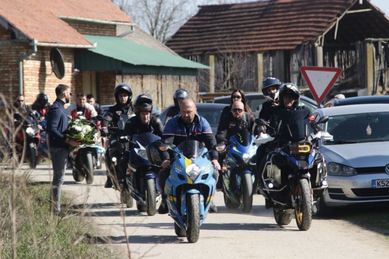 Dragan Lazić sahrana, bajkeri 