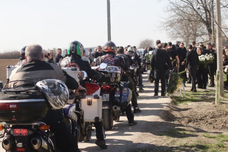 Dragan Lazić sahrana, bajkeri 