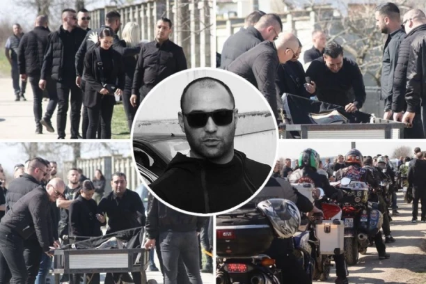 POSLEDNJI ISPRAĆAJ DRAGANA LAZIĆA: Bajkeri stigli u Brestač da se oproste od nastradalog brata Darka Lazića