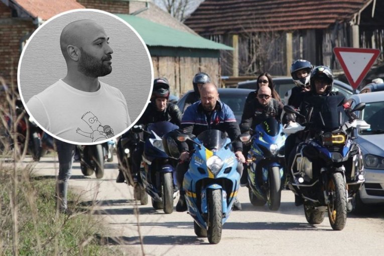 Dragan Lazić sahrana, bajkeri 