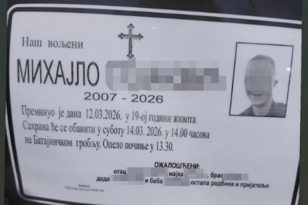 "MOJ MIHAJLO JE BIO..." Potresne reči oca tinejdžera poginulog kod Ugrinovaca: "Zadesila me je najveću muka, izgubio sam dete!" (FOTO)