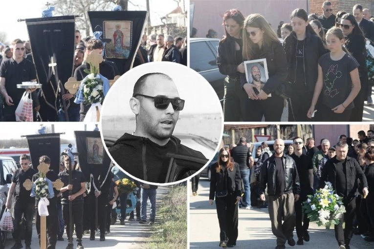 SAHRANA DRAGANA LAZIĆA: Potresne scene u Brestaču, više od 500 ljudi se oprašta od brata Darka Lazića!