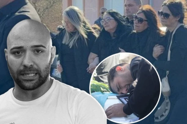 "MILANE, DONOSIM TI SINA!" Majka pokojnog Dragana Lazića u najvećim mukama, Darkovi urlici odzvanjaju grobljem - ova scena će vas naježiti! (VIDEO)