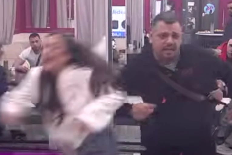 STRAVIČNA SCENA! Bora UDARIO Anastasiju, ona se PROSULA po podu! Obezbeđenje je jedva PODIGLO!