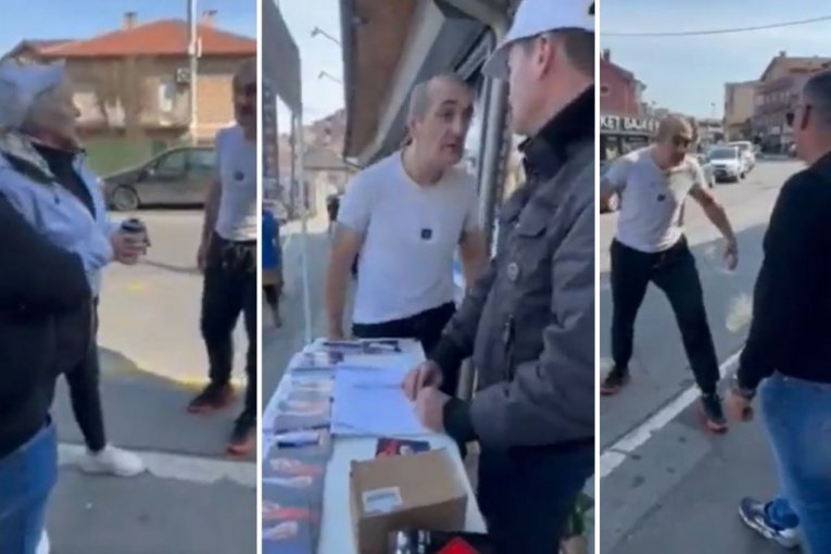 BLOCKADER ARRESTED FOR ATTACKING SNS ACTIVISTS IN MIRIJEVO! Detained! (VIDEO)